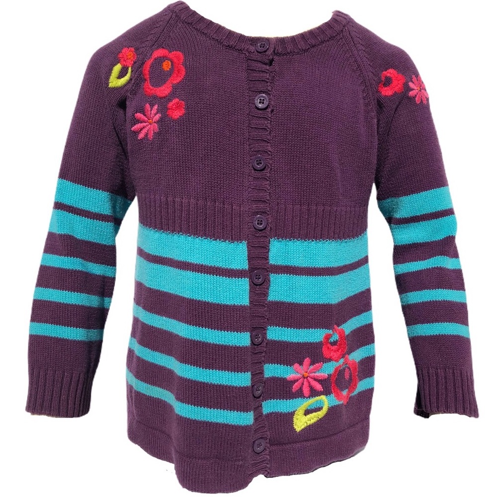 Me Too 5Y embroidered cardigan sweater